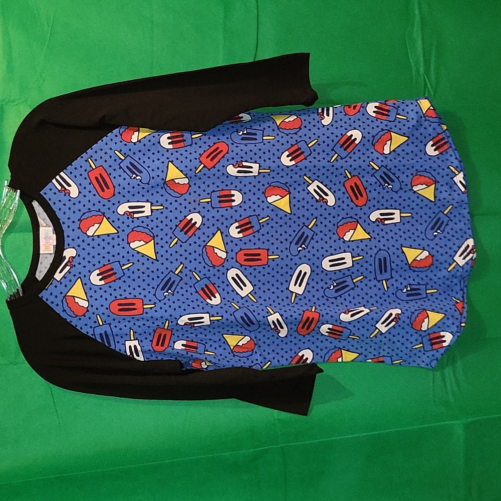 Lularoe printed Randy top in size S